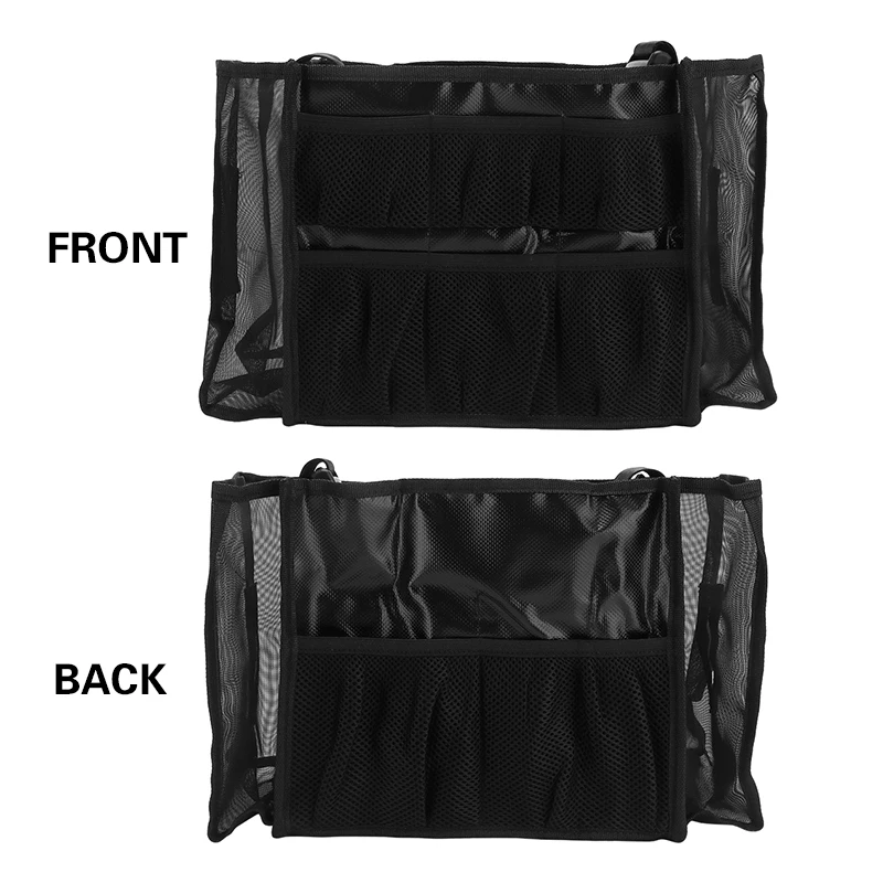 Portable Makeup Bag Transparent  Grid Clear Makeup Brush Holder Cosmetics Tool Organizer Bag Makeup Brush Bag with Shoulder