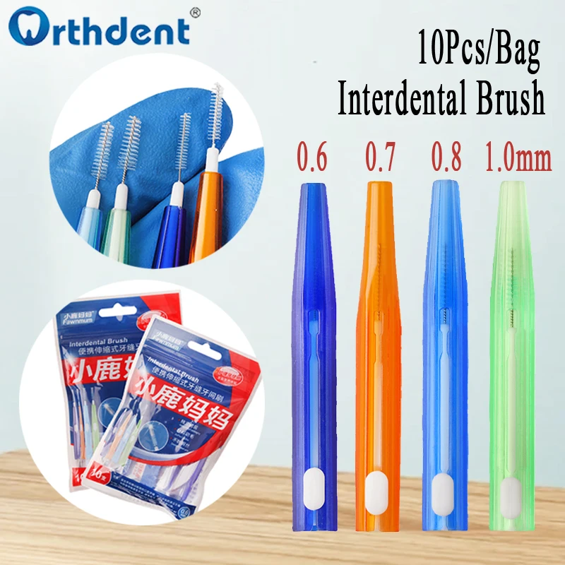 Dental Interdental Brushes Tooth Cleaning Toothpick Orthodontic Oral Care I Shape Tooth Floss Soft Bristles Dentistry Toothbrush