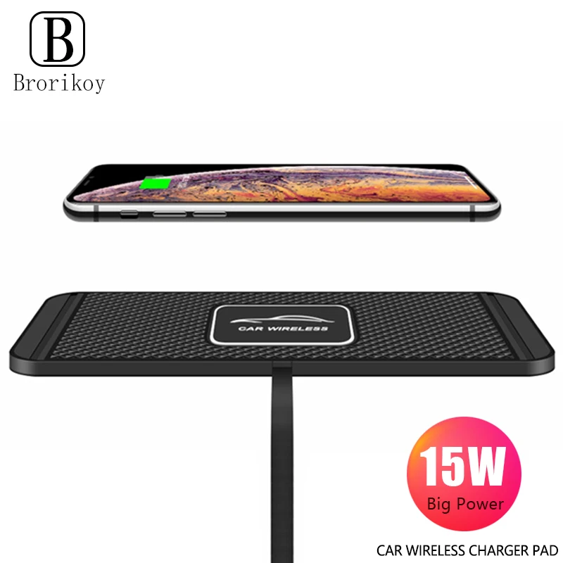 15W Wireless Charger Car Charger Wireless Charging Dock Pad for Samsung S23 S22 Fast phone charger For iPhone 11 12 13 14 15 Pro