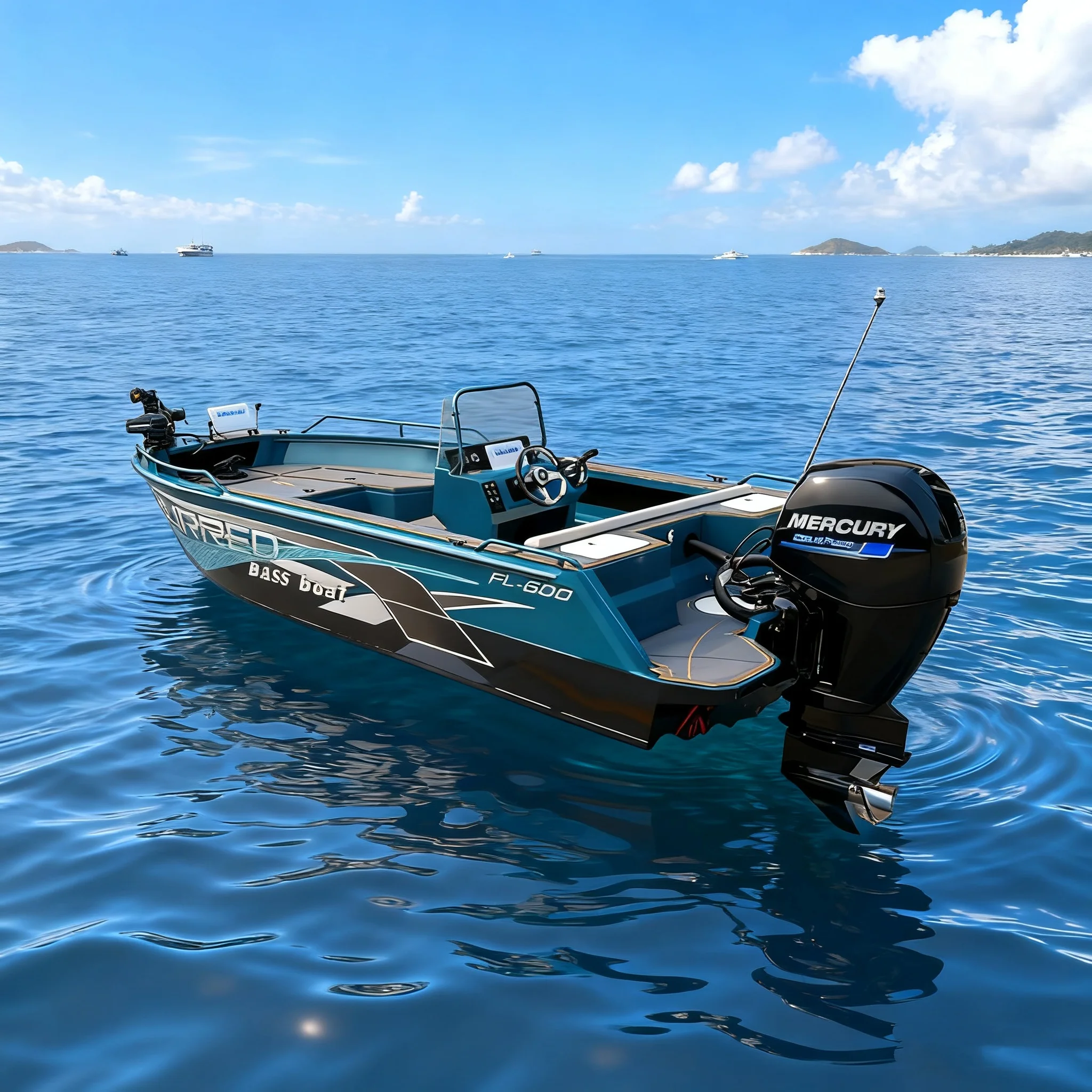OEM Customized Aluminum Outboard 6m Fishing Boat Speedboat Yacht for Entertainment & Leisure Water Sports