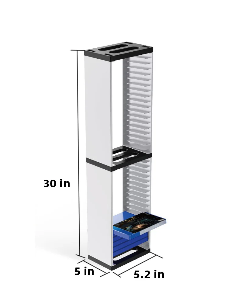 DATA FROG Host Disc Double-layer Storage Box Holder For PS5/PS4/Switch Disc Shelf for Xbox Series X Holder Accessories