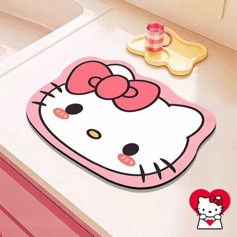 

Sanrios подставки для гостиной Hello Kittys домашний подстаканник против ожогов настольный грязный портативный простой принт креативный хит продаж