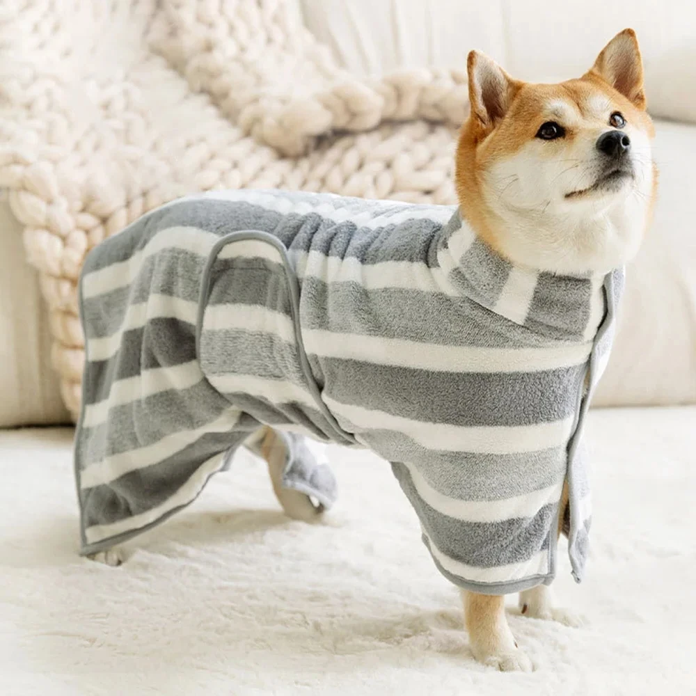 

Small Large Pets Dog Bathrobe Super Absorbent Quick-Dry Pet Bath Towel Oversized Thicken Pet Dog Cat Wearable Bath Towels