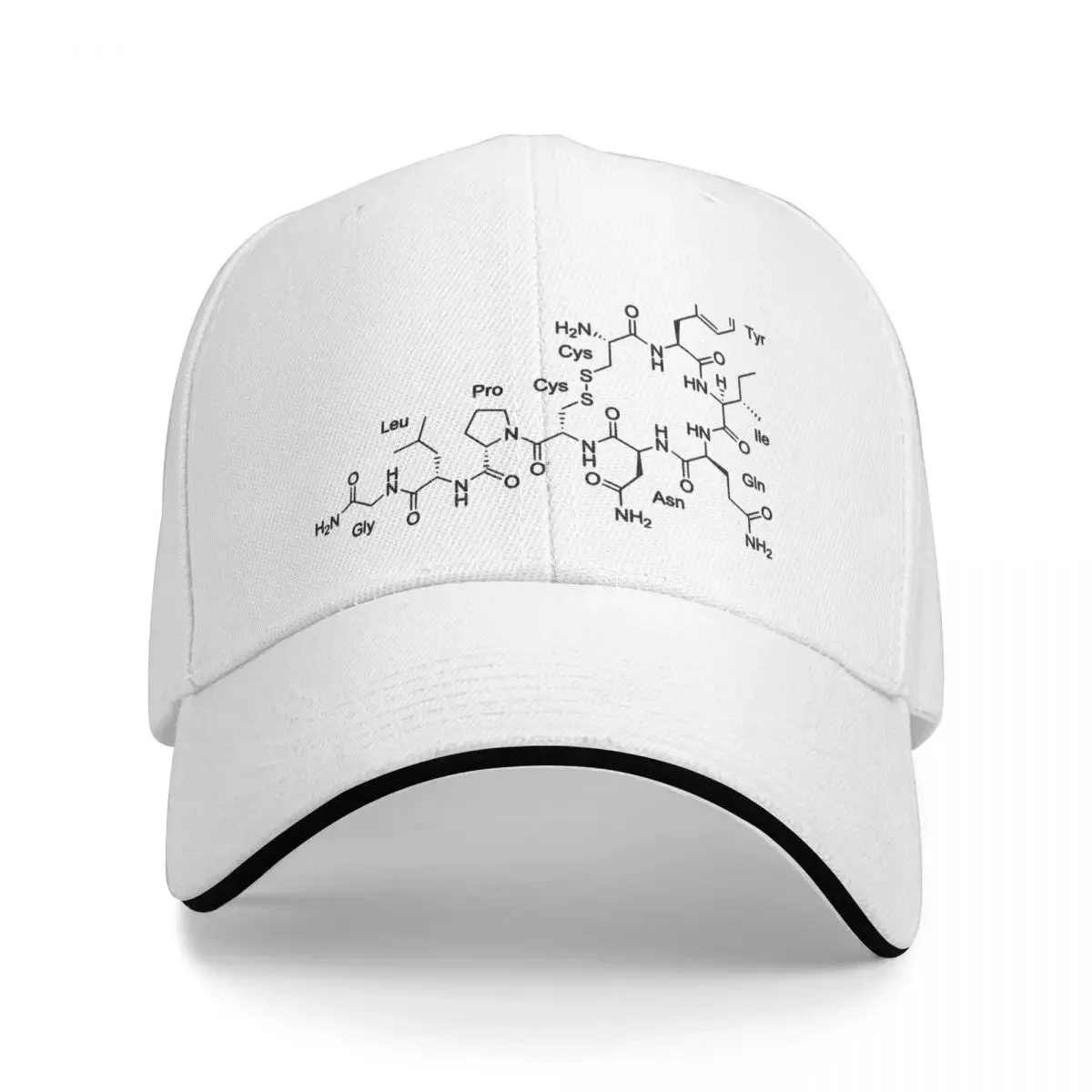 Oxytocin Molecule Cap Baseball Cap Visor funny hat golf hat women winter Men's