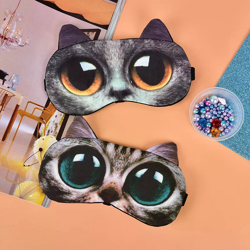 /JCS/Eye Mask Eye Cover Natural Sleeping Eye Patch Cute Sleep Mask Women Men Eyepatch