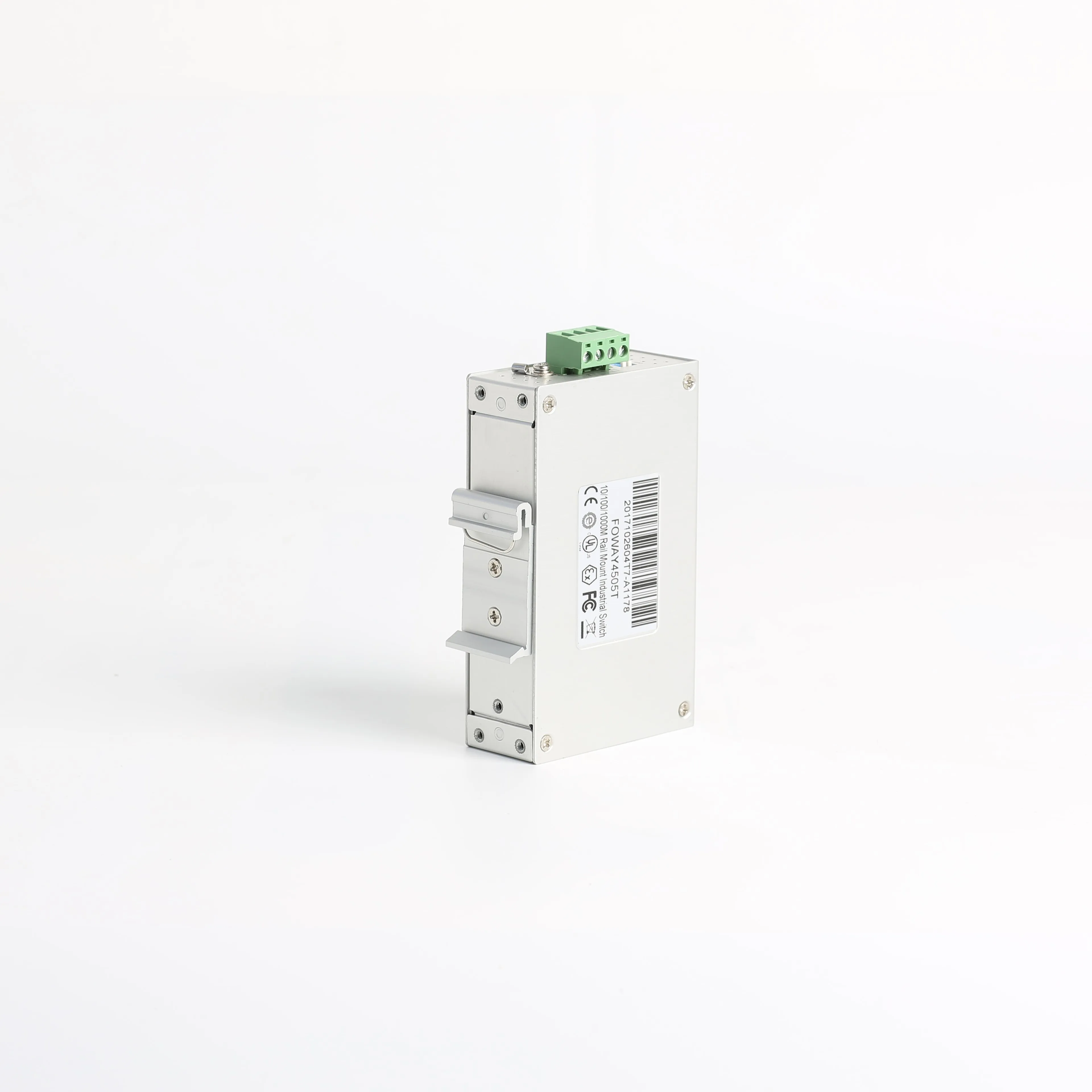 جيجابت محول إيثرنت صناعي DIN السكك الحديدية 5 منافذ RJ45 10/100/1000 ميجابت في الثانية مع وظيفة SNMP QoS القابلة للتكديس