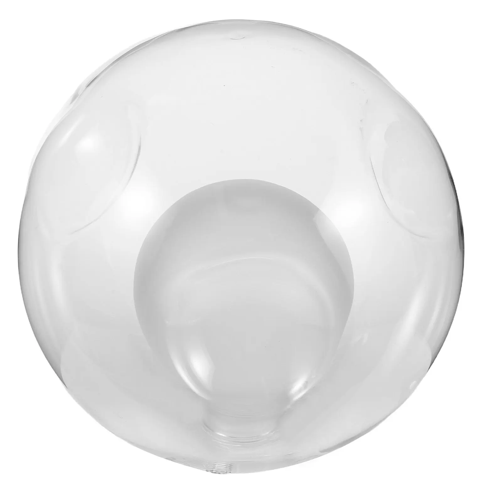 Spherical Double Layer Glass Lampshade Clear Transparent Globe Light Cover G9 Socket Compatible for Chandelier Lampshade Ceiling