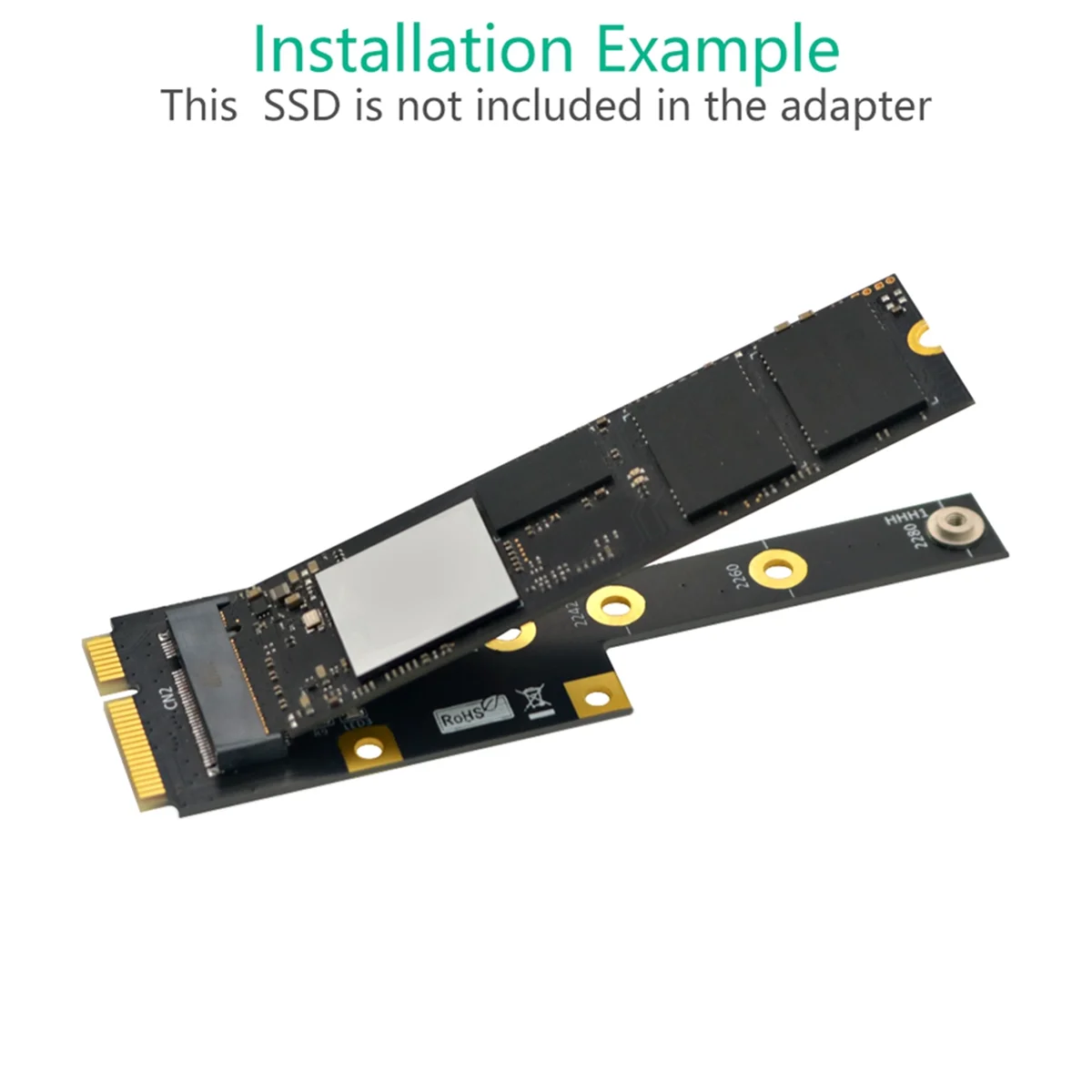 AT87-Mini PCI-E to M.2 M Key Adapter Mini PCIExpress to NVME SSD Converter Riser Board Карта расширения для 2230 2242 2260 2280