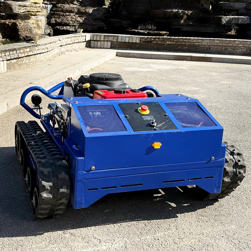 Customized Robot Flail Mower Crawler Free Shipping Industrial DIY Remote Control Rubber Track Garden Flail Mower