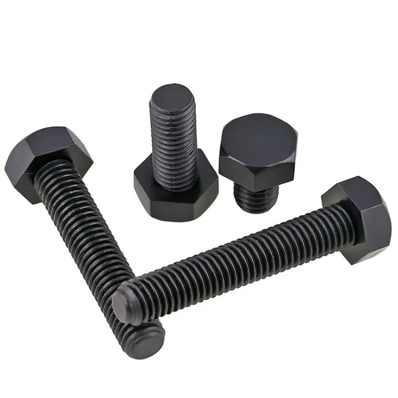 5-50PCS Nylon Black Hexagonal External Hexagonal Screw M3 M4 M5 M6 M8 M10 M12 Plastic Insulated Hexagonal Bolt Length: 6-70mm