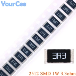 100pcs/10pcs 3.3ohm 2512 SMD Resistor 3.3 ohm 3.3R 3R3 1W 5% Chip Resistance Kit DIY Electronic
