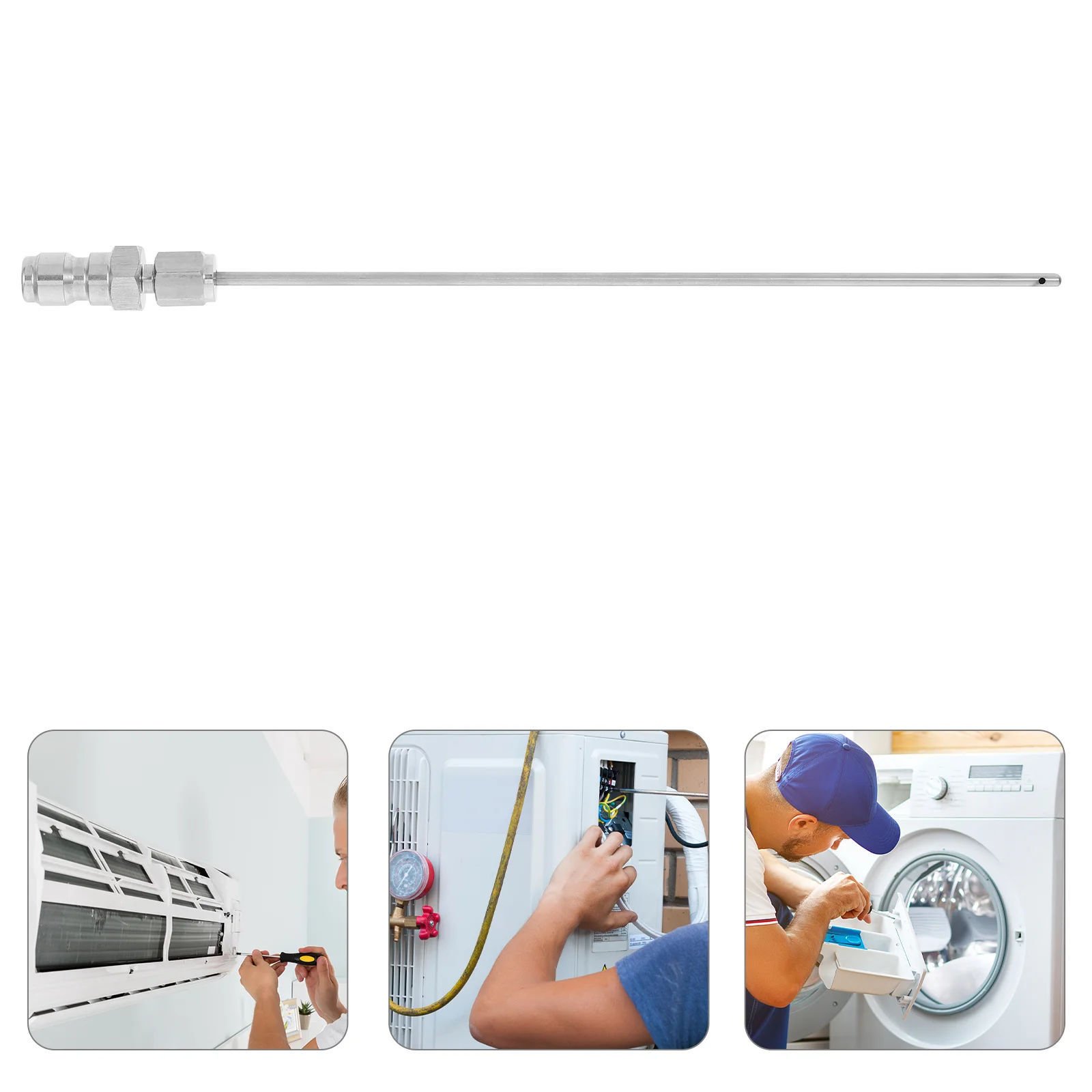 

Stainless Steel Spray Needle High Pressure Washer Flush Wand Easy Install Versatile Design Lightweight Ergonomic Stable Firm