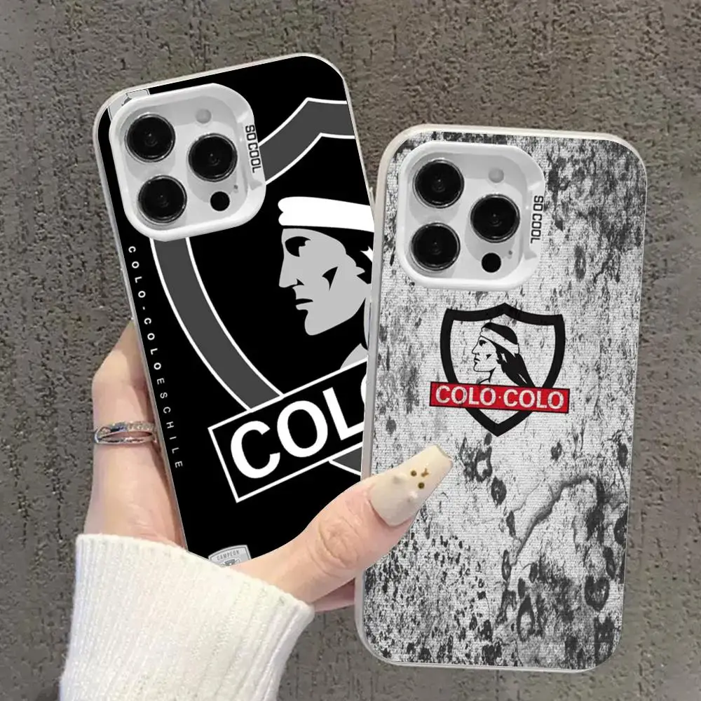 Club Social Y-Deportivo Colo Phone Case For iPhone 17 16 e 15 14 13 12 11 XS Pro Max White IMD Colorful Silver Suitable case