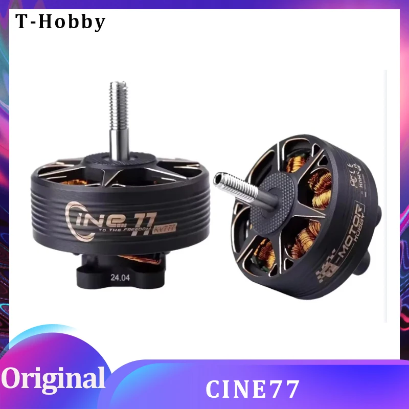 

Высокопроизводительные бесщеточные двигатели T-Hobby CINE77 с 477KV (12S), 777KV (8S), 977KV (6S) для FPV дронов для фристайла DIY Запчасти