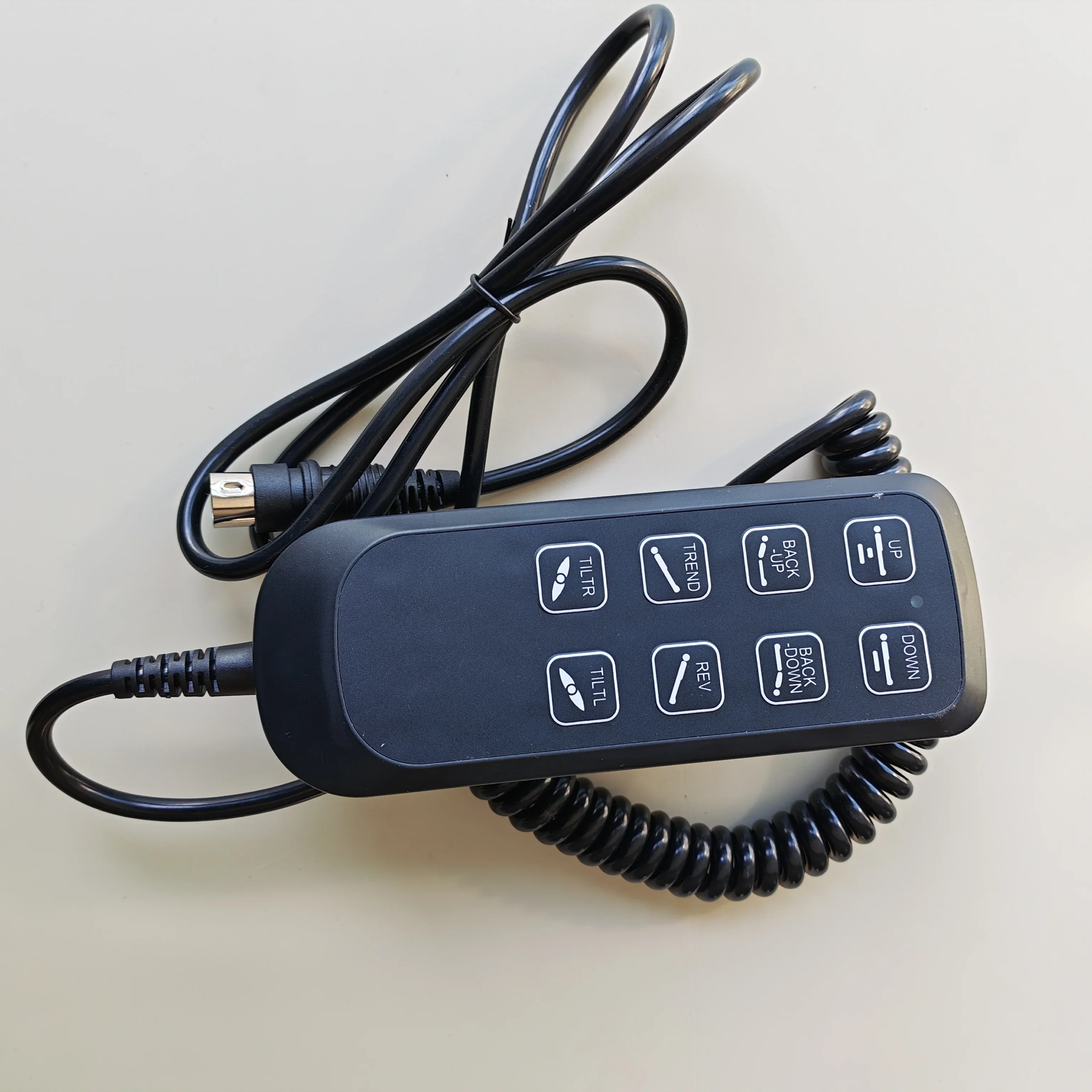 LED Indicator Hand Controller for Electric OT Table, One-Touch Leveling Wired Pendant with Long Stretchable Cord