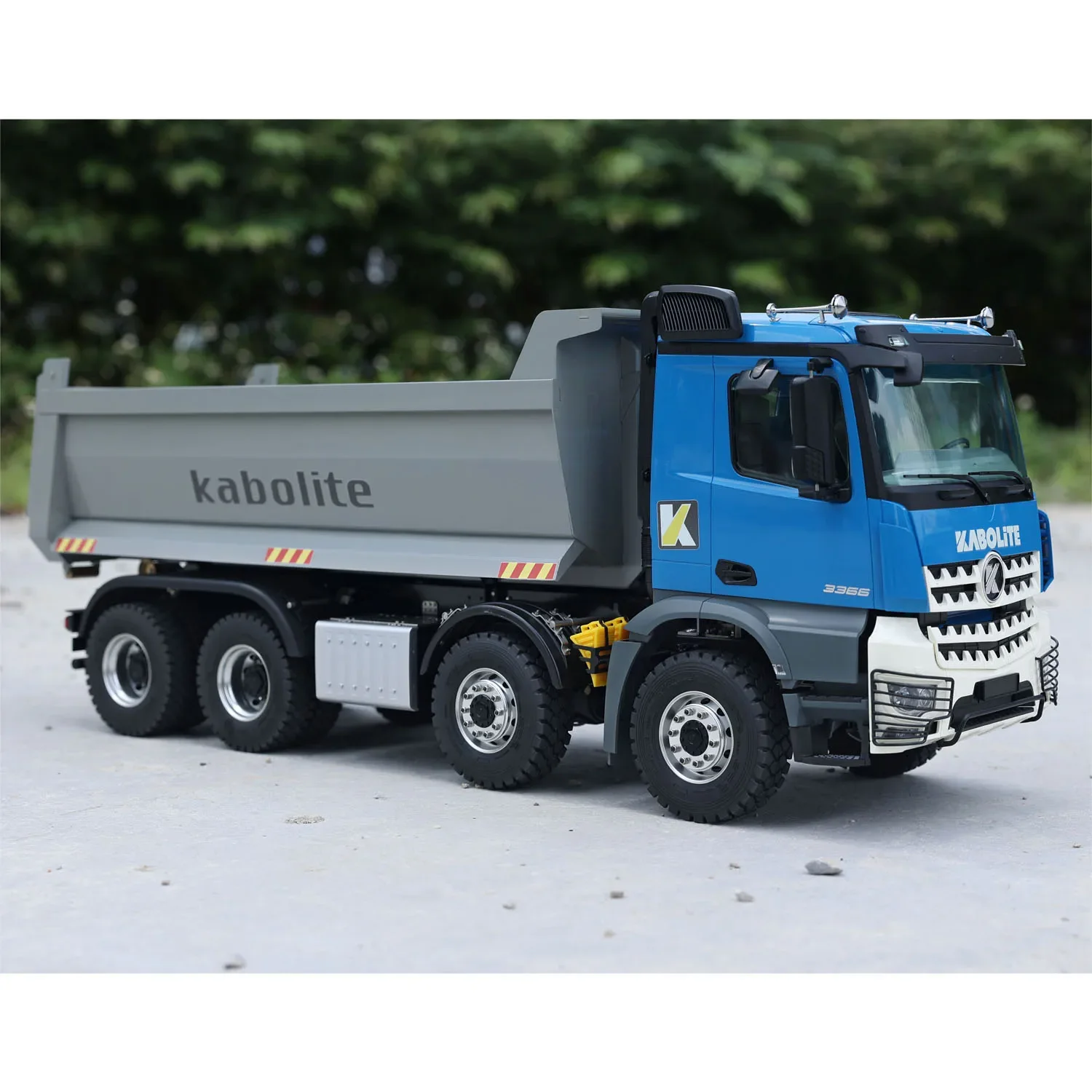 KABOLITE K3366 8x8 Roll-on RC wywrotka hydrauliczne 1/14 zdalnie sterowanym samochodowym zabawki modele ciężkich maszyn zdalnie sterowana ciężarówka