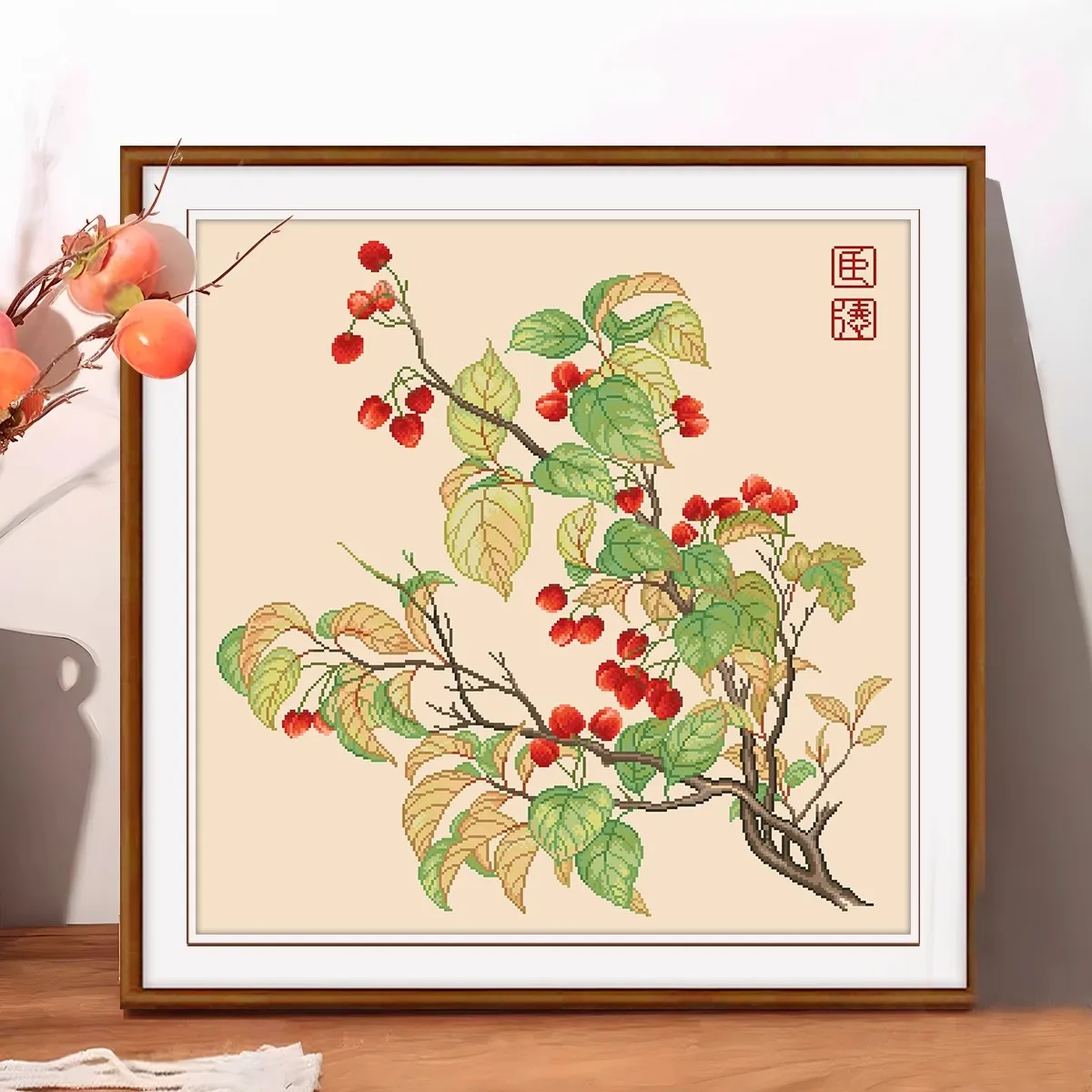 

11CT фруктовое рукоделие, вышивка крестиком с принтом, наборы для вышивания, полная вышивка крестиком 75X75 см, 34 цвета