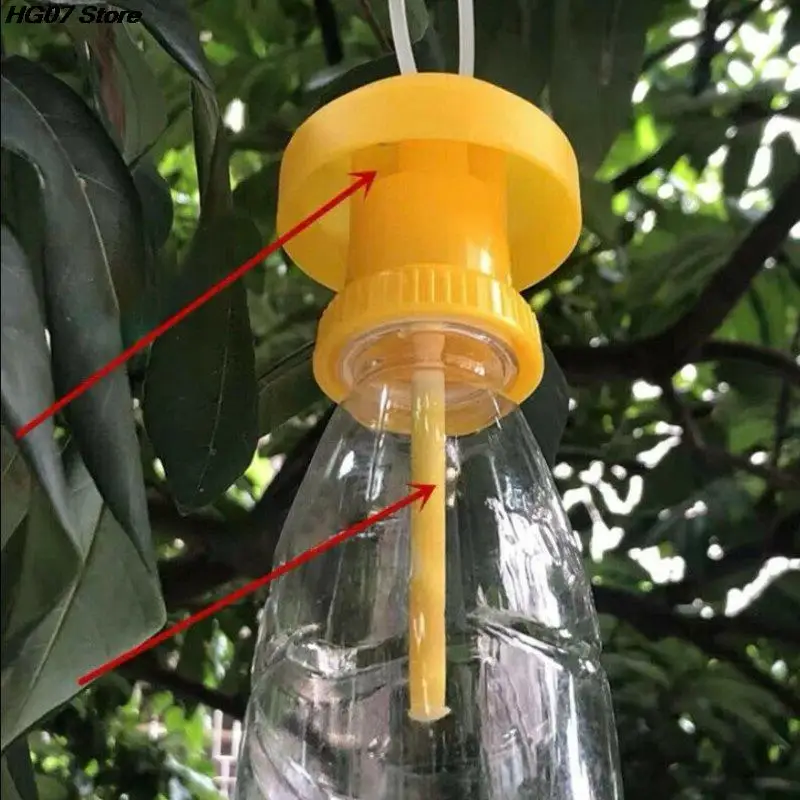 1/2PcsFruit Fly Trap Killer Plastic Trap Catcher Insect Control Farm Orchard Fruit Fly Trap Cap Can Be Matched With Water Bottle