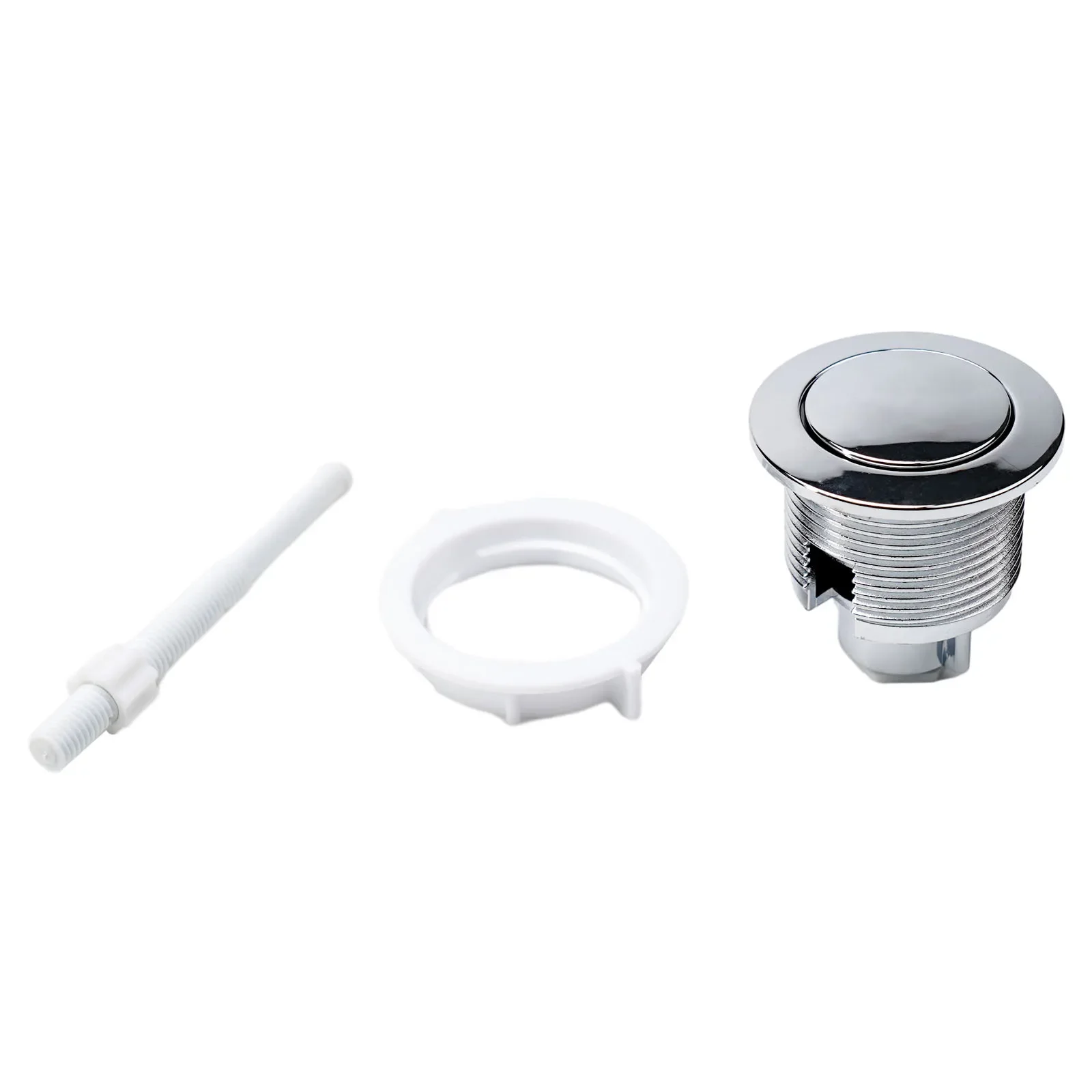 Tool Toilet Tank Button Water 38mm Bathroom Corrosion-resistant Flush Toilet Rust-proof Silver Household Products