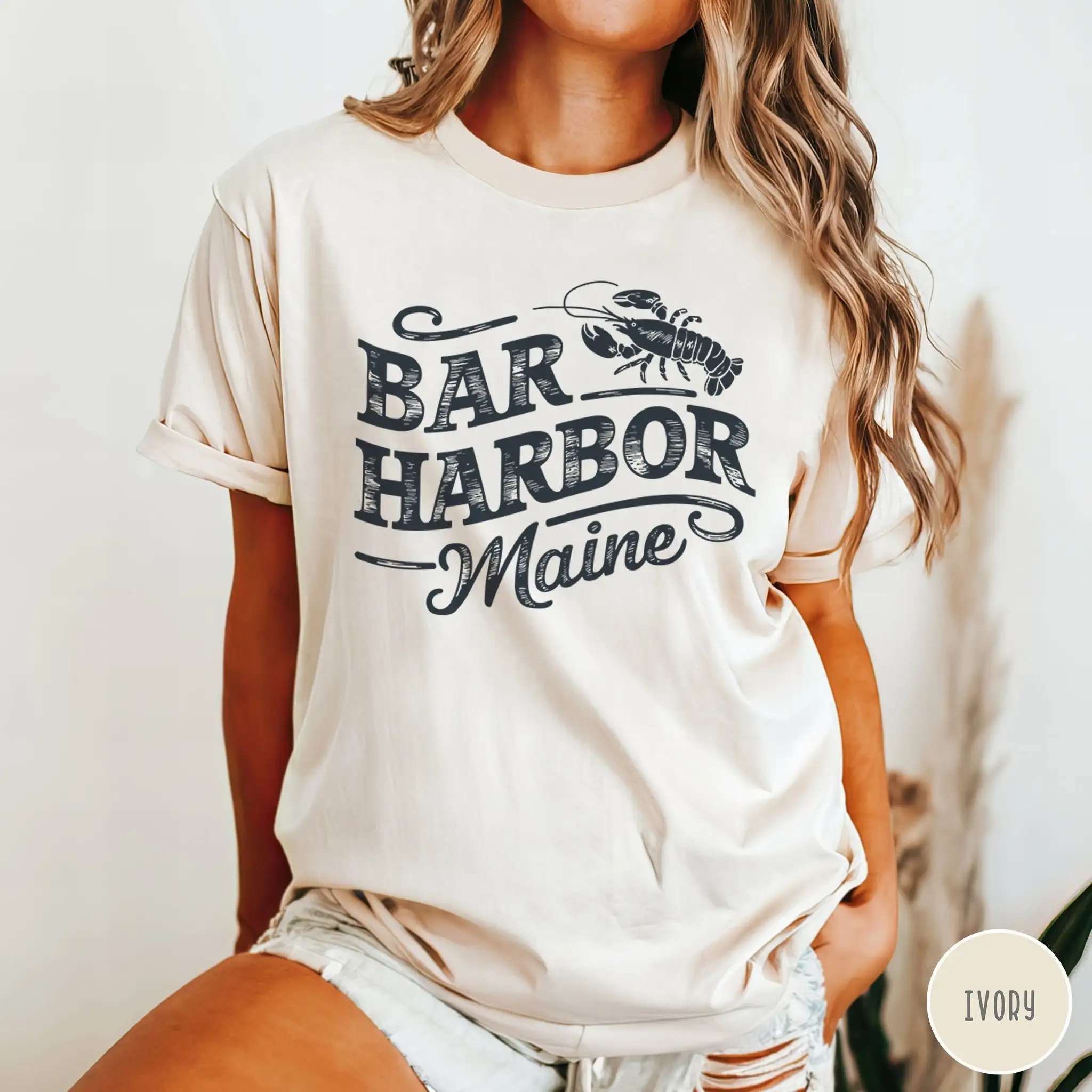 Bar Harbor Maine T Shirt Vintage Traveler Acadia National Park New England Vacation Lobster Nautical Beach