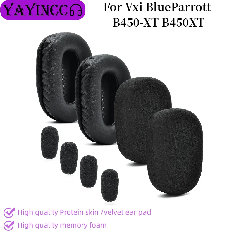 

New Arrivals Replacement Ear Pads For Vxi BlueParrott B450-XT B450XT Headphones Ear Cushions, Headset Earpads, Ear Cups Earmuffs