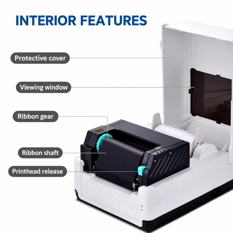 Wireless Bluetooth Thermal Label Printer Inkless Barcode Maker Sticker Machine for Phone PC Clothing Price Tag Receipe Office