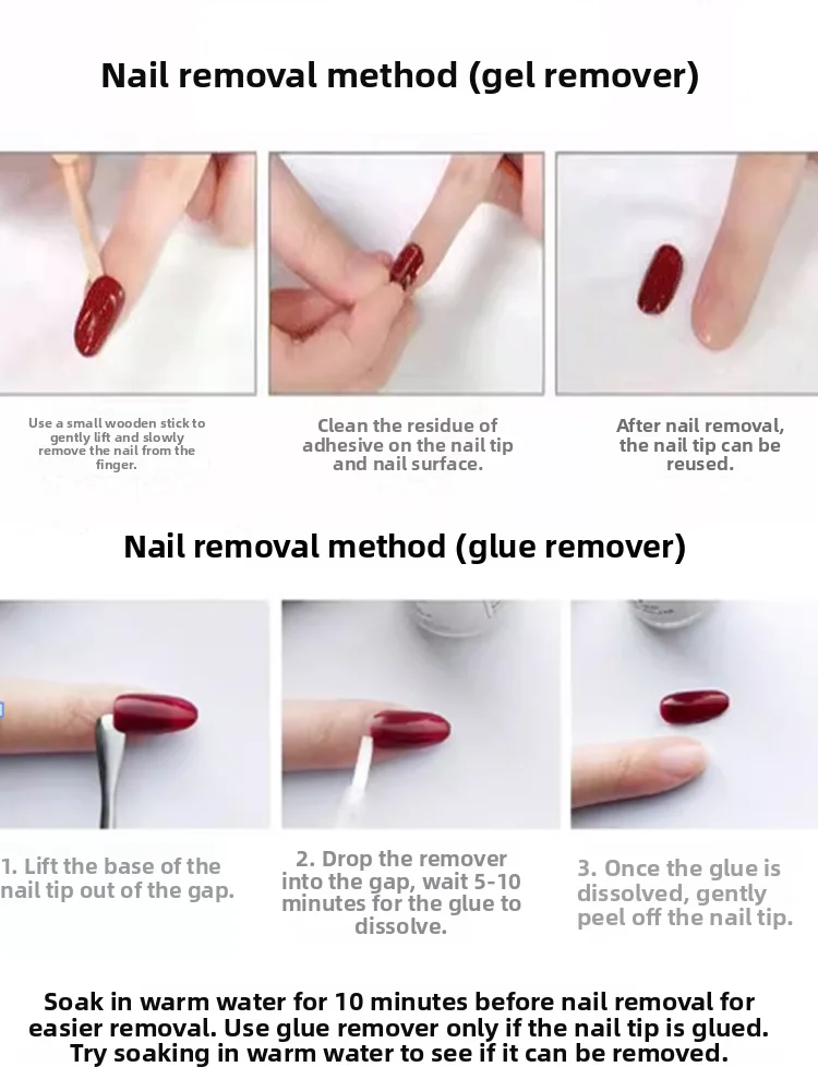 シルバースパークルブルーネイルフェイクトゥ付け爪完成取り外し可能ウェアラブルネイルアートステッカーネイルツールあらゆる肌タイプ用