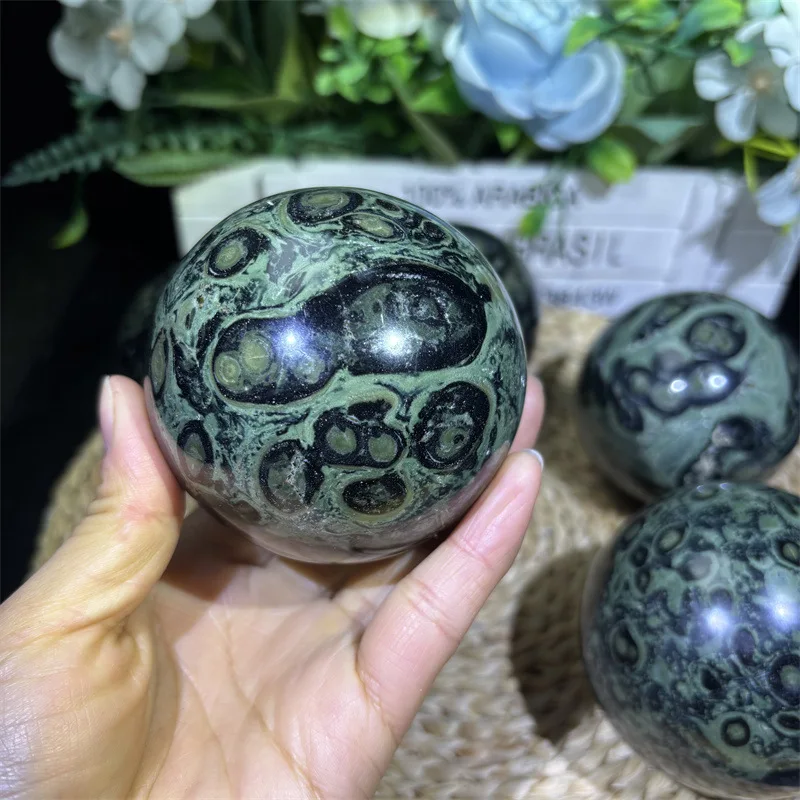 1PC Natural Kambaba Jasper Sphere Polished Crystal Ball Energy Healing Stone Home Decoration Gift