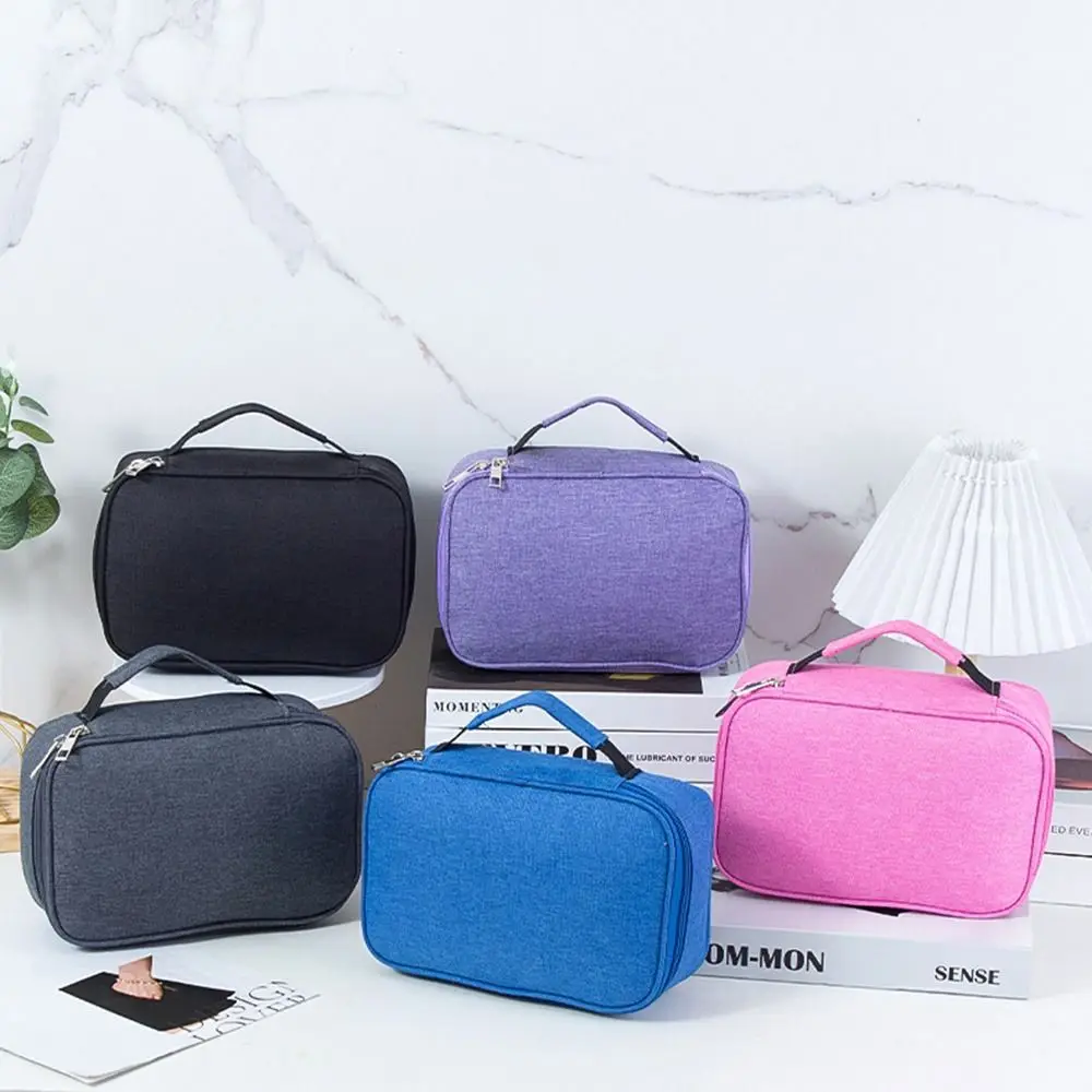 

72 Hole Art Storage Pen Case Aesthetic Portable Porous Pencil Case Zipper Large Capacity Stationery Pouch School/Office