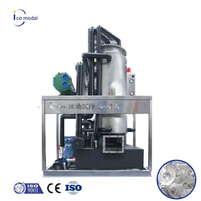 ICEMEDAL IMT5 5Tons Per Day Energy Saving Tube Ice Making Machine for Ice Factory Customized Ice Maker Machine Tube