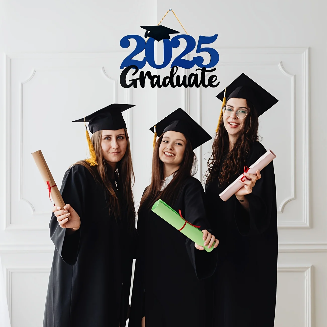 Graduation Decorations 2025 Graduate Sign Graduation Decorations Grad 2025 Wooden Sign Graduation Photo Booth Props for Senior