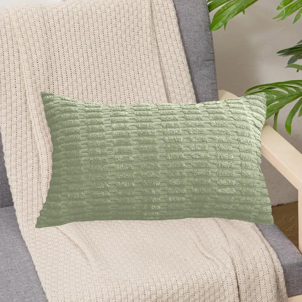 

Bohemian Stripe Pillow Case Durable Pillow Case Cozy Corduroy Pillow Sleeves Nordic Solid Color Cushion Covers for Home Decor