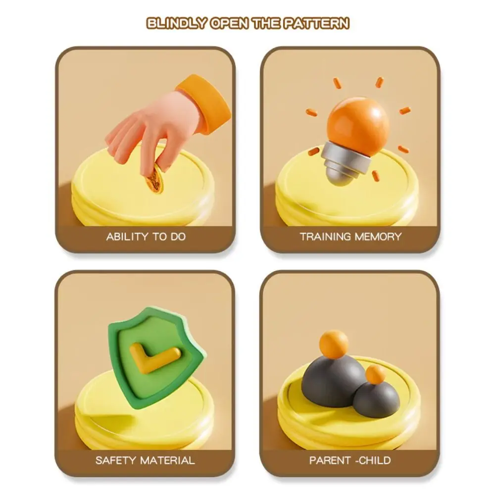 Superior Quality Animal/Fruit Reversi Board Game Memory Game Focus Training Flip Chess Puzzly Toy Educational Toy Battle Games