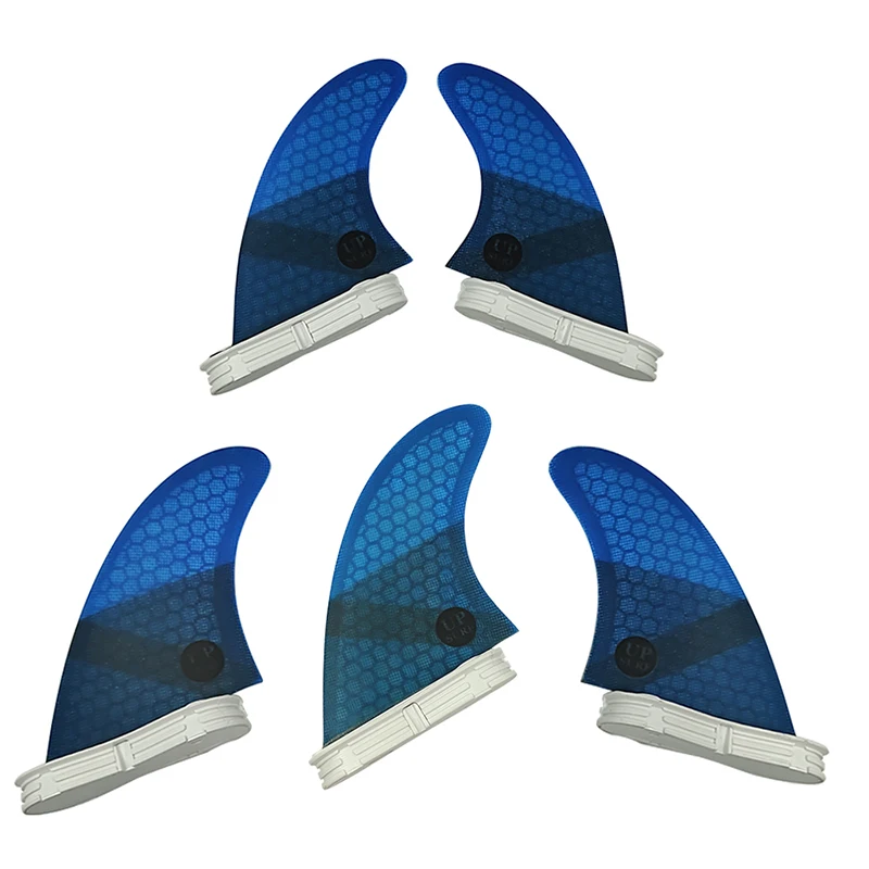 ครีบกระดานโต้คลื่น UK2.1 5ชิ้น/เซ็ต Quad Fins Quilhas UPUSRF FCSⅡ Fins Honeycomb Multicolor Sup อุปกรณ์เสริมท่องครีบ