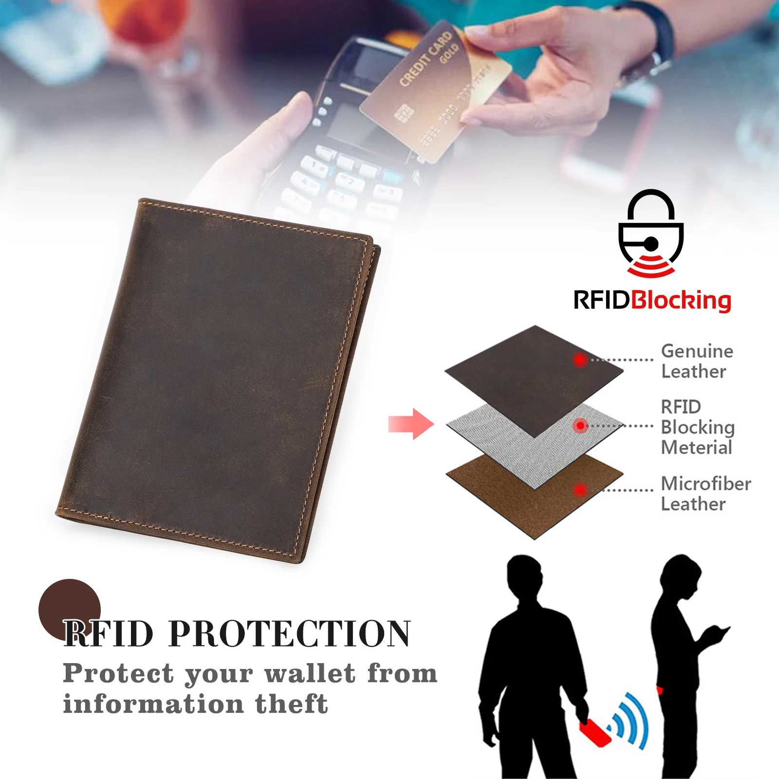 Кошелек для паспорта CONTACT'S – обзор и цена Card Top Loader