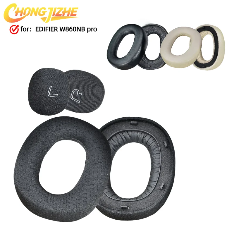 

CHONGJIZHE Leather Headphone Foam With buckle For EDIFIER W860NB pro Headset Ear pads Cushion Replacement Covers Accoriess