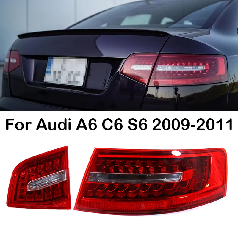 

Car Rear LED Tail Light Turn Signal Brake Rear Lamp For Audi A6 C6 S6 Quattro RS6 Saloon Sedan 2009-2011 4F5945095J 4F5945096J