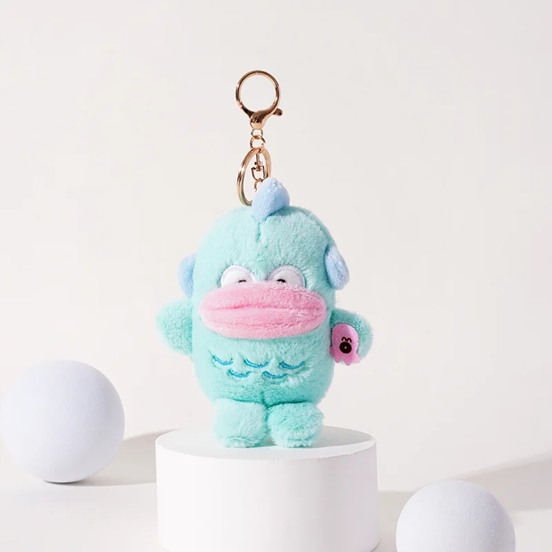 

Kawaii Hangyodon Sanrio Funny Doll Cute Keychain Hanging Student Schoolbag Pendants Children Birthday Present for Girls
