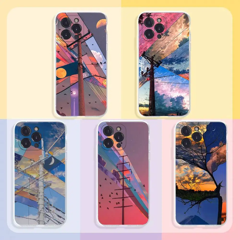 

Divided Sky Phone Case For iPhone11,12,13,14,15,16,17,Plus,Pro,Max,Plus,Transparent Cover