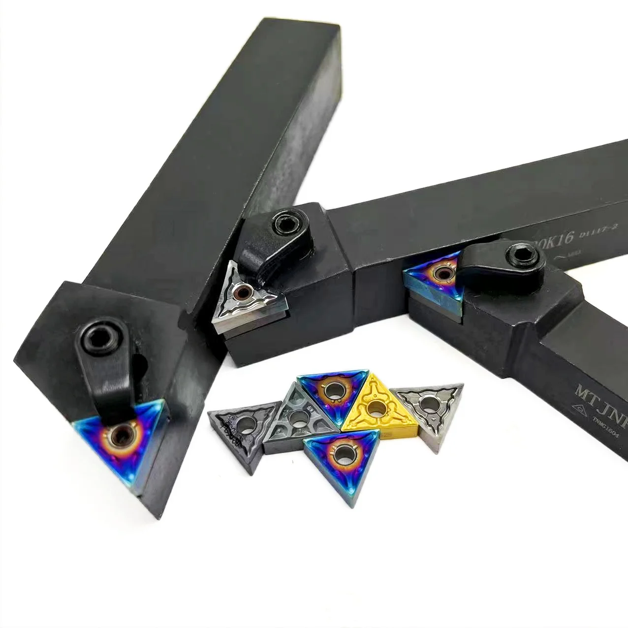 TNMG160404 portaherramientas CNC de alta calidad, portaherramientas de torneado de círculo exterior Triangular para MTJNR1616H16 MTJNR2020K16 MTJNR2525M16