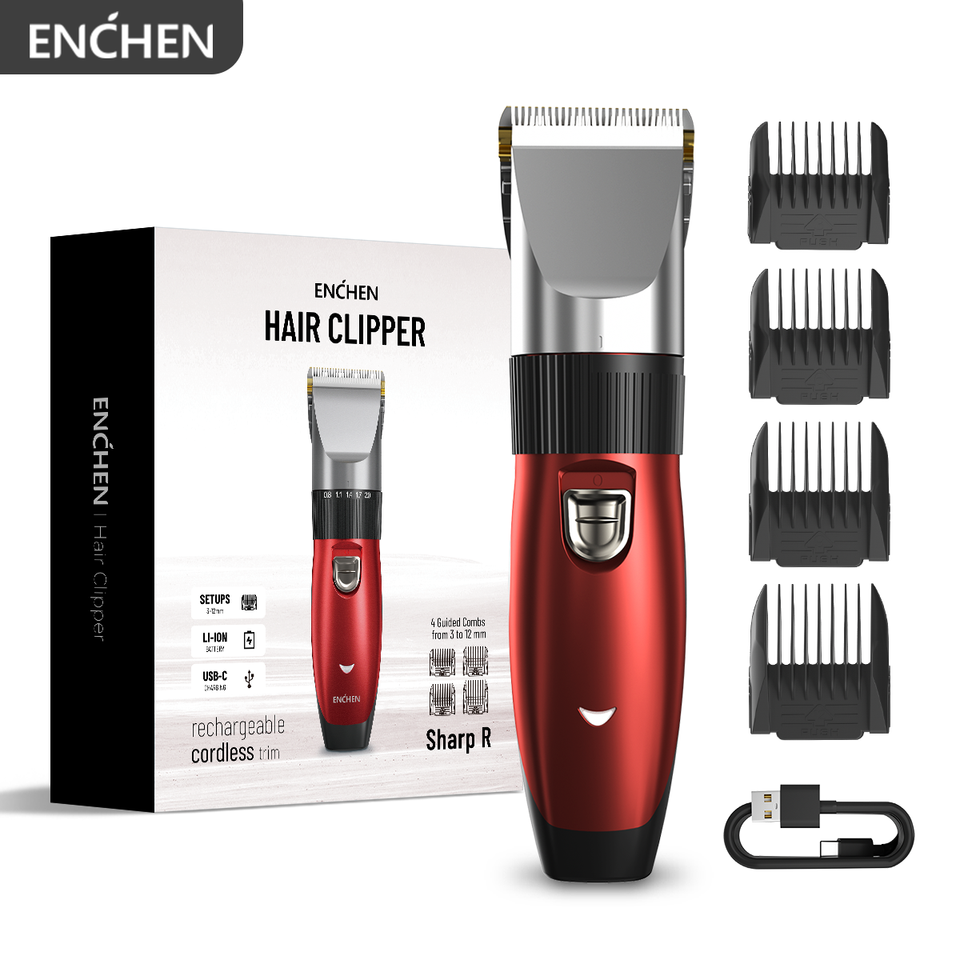 ENCHEN Sharp R Professional Haircut Clipper Single Handfine-Tuning Design With Safety Lock Upgraded Ceramic Blade Type-C Port