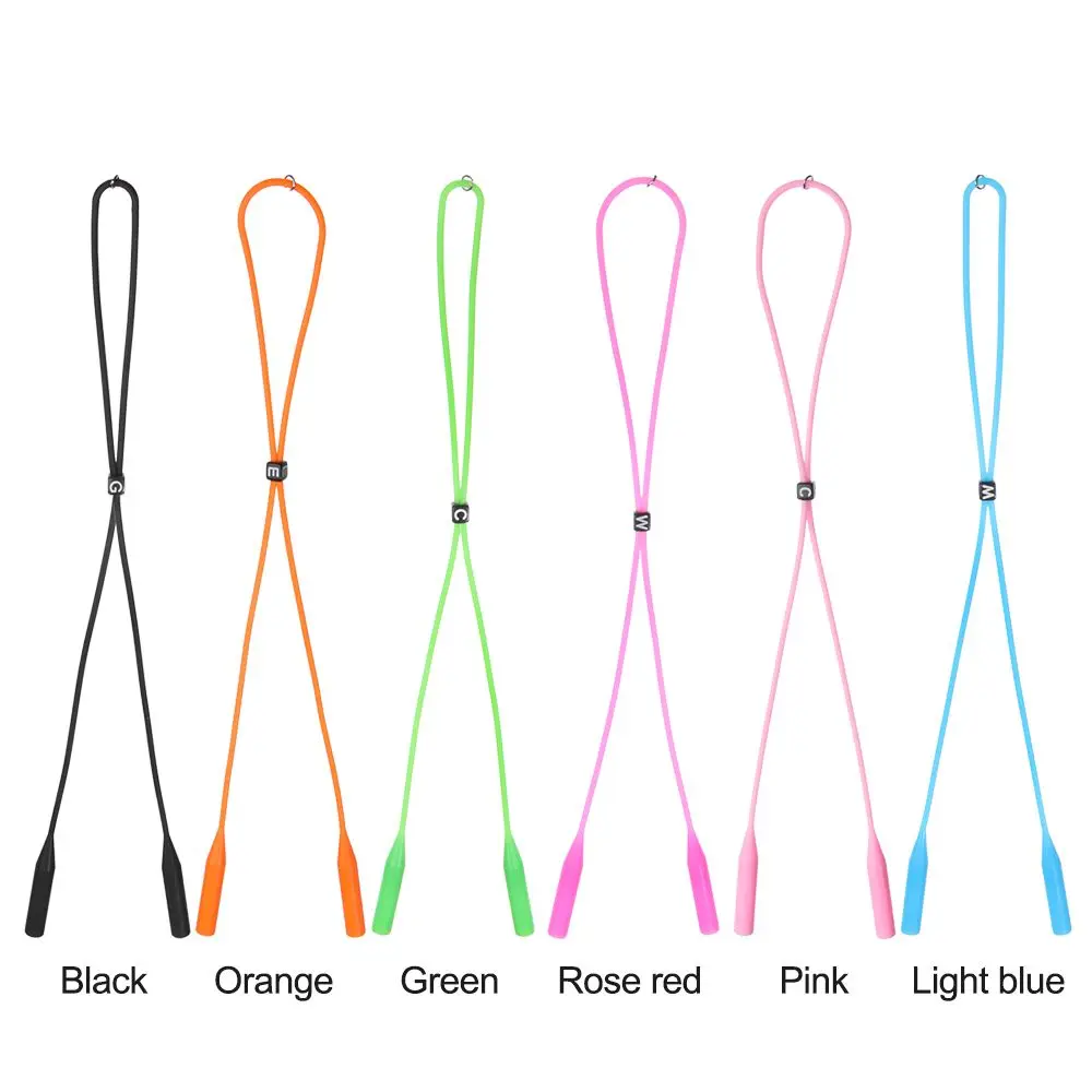 Durable Silicone Sports Anti-Slip Eyewear Lanyard Neck Cord Eyeglasses Rope Glasses Strap