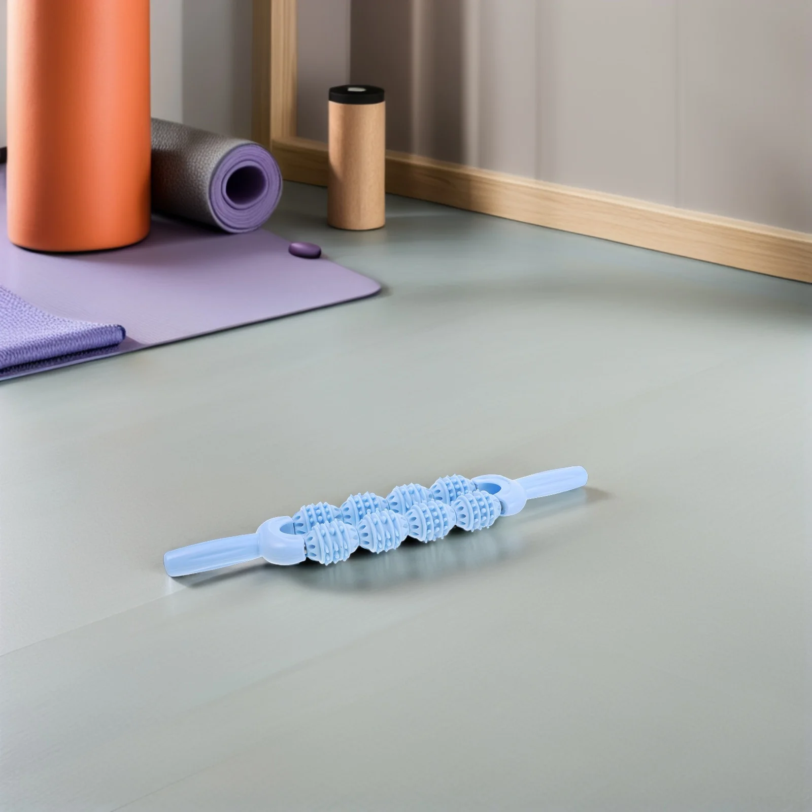 

Yoga Massage Stick Spiky Portable Muscle Roller For Leg Calf Relief Sports Leg Massage Roller For Runners Recovery