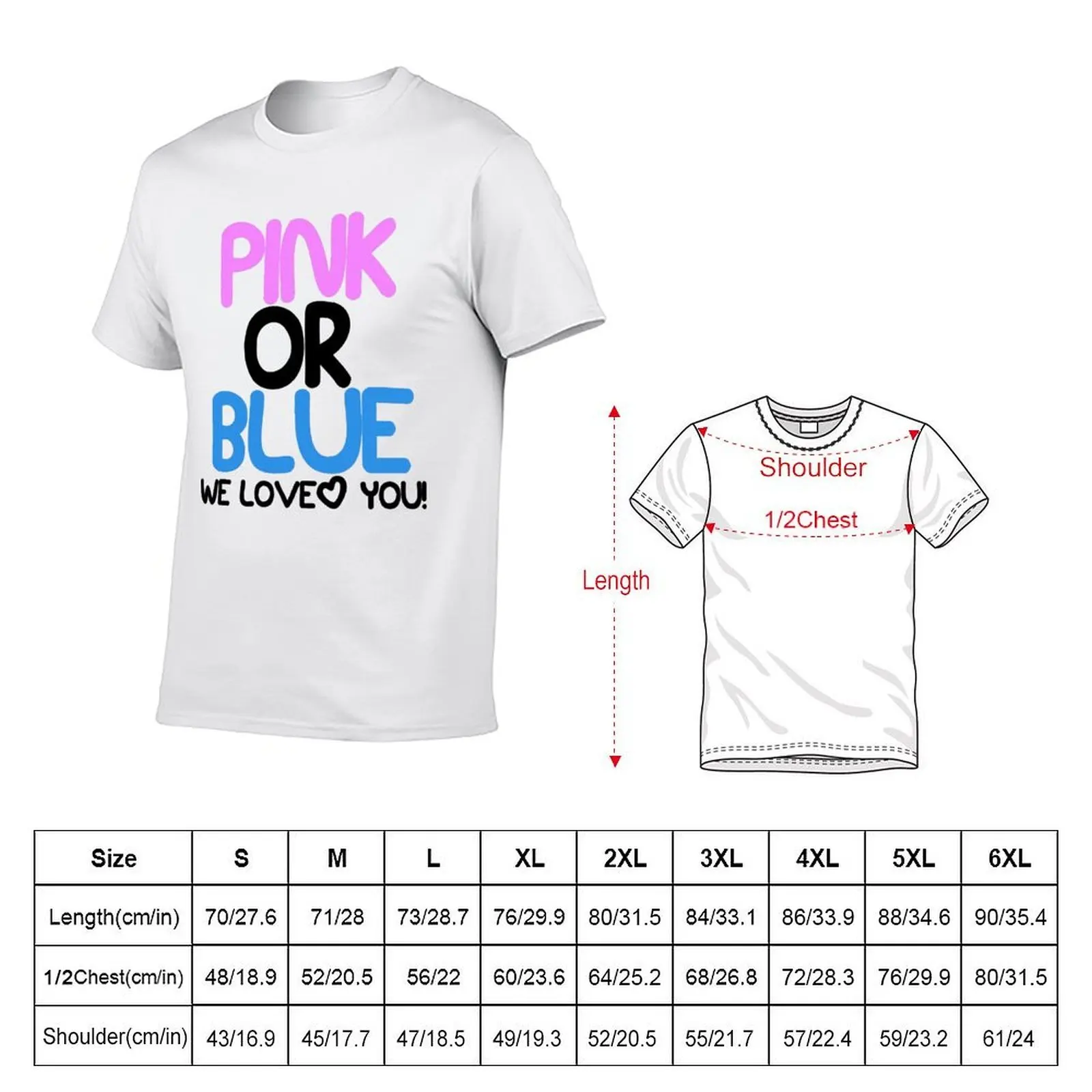 Pink or Blue Baby Gender Reveal T-Shirt vintage t shirts cute clothes mens funny t shirts