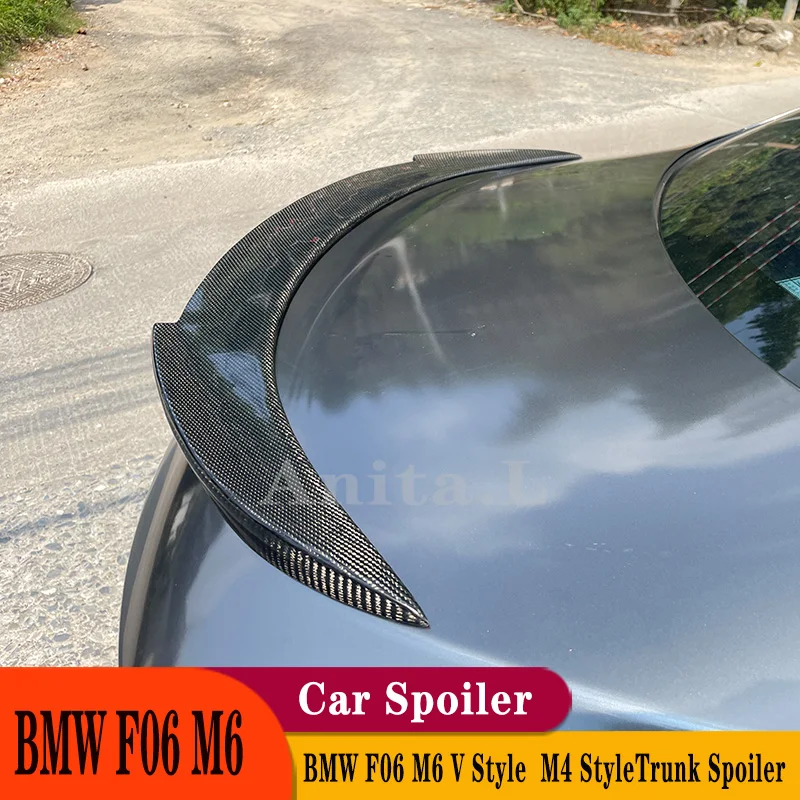 

For BMW 6 Series M6 F06 F12 640i 650i 640i Sedan Rear Trunk Spoiler Boot Lip Wing 2012-2016 Carbon Fiber / FRP Material Retrofit