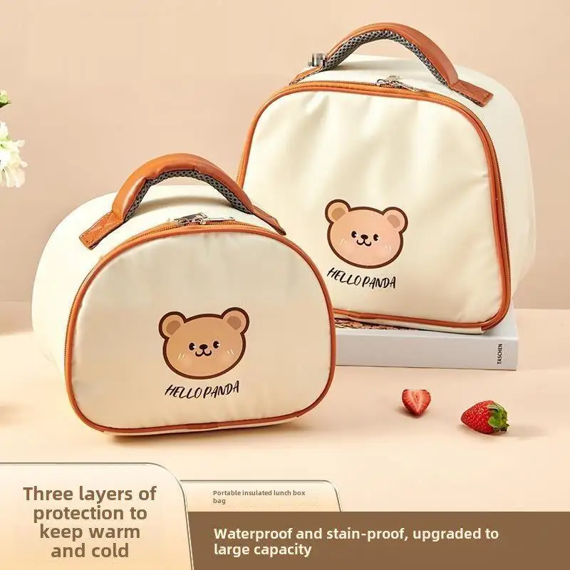 Bolsa Térmica para Almoço Estilo Escritório, Piquenique e Camping com Compartimento para Armazenamento de Alimentos, Organizador Familiar, Marca Nuzha