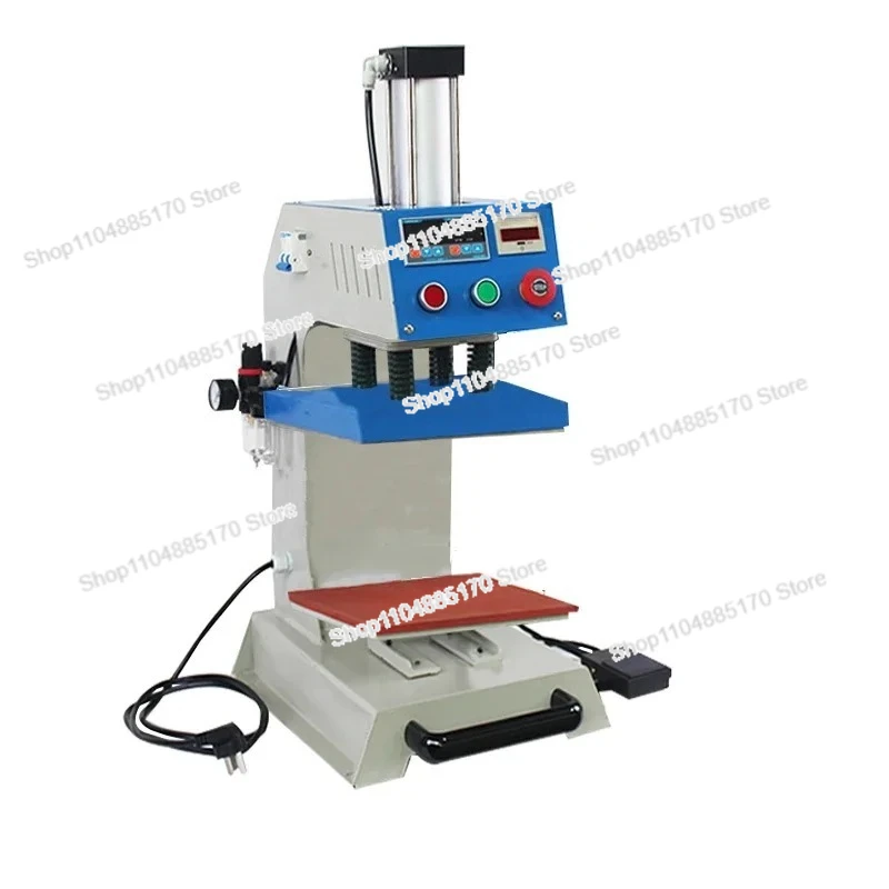 

FOR Single-position Pneumatic Hot Stamping Printer Heat Transfer Press Machine for T-Shirt Caps Shirt Leather LOGO