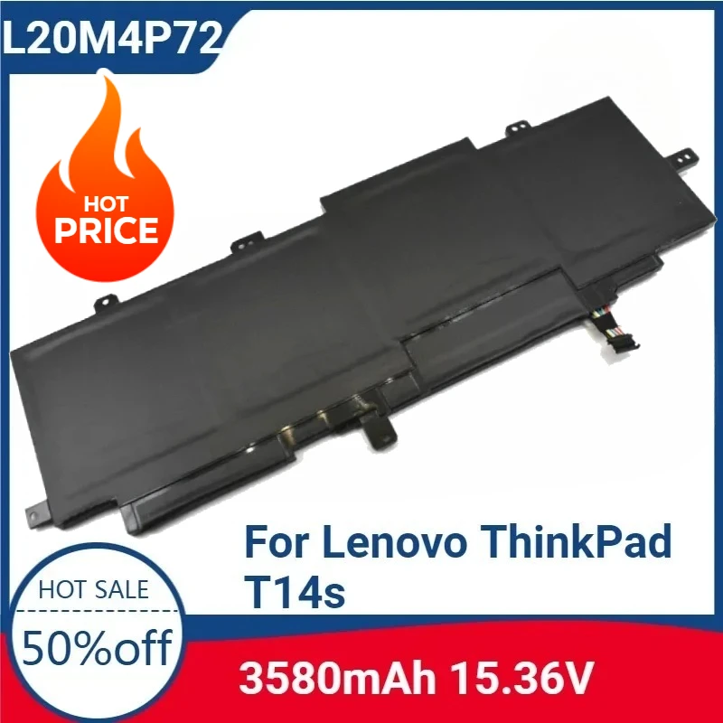 

For L20M4P72 SB10W51915 3580mAh 15.36V New Laptop Replaceable Battery for Lenovo ThinkPad T14s Gen2 L20L4P72 L20C4P72 L20D4P72