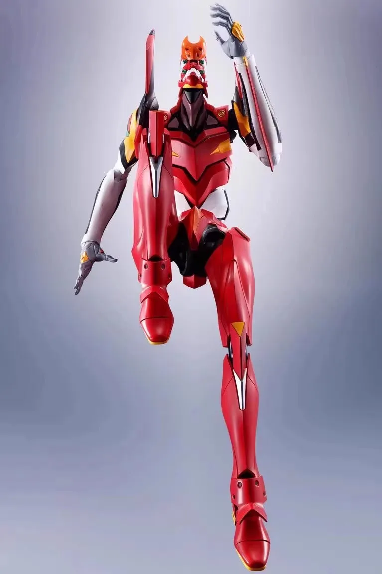 Anime EVA Figure EVANGELION-02 Production Model Assembly Accessories Model Toy Gift Collection 16CM Action Figure Red Body