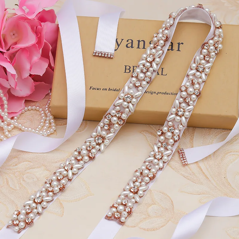 S42 Cinture da sposa alla moda Cintura con strass per abo in lega fatta a mano con foglie Cintura da sposa per festa di nozze Cintura da sposa in cristallo  320